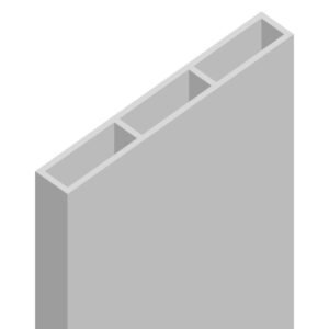 Kamerprofiel 100x7x1,5 mm
